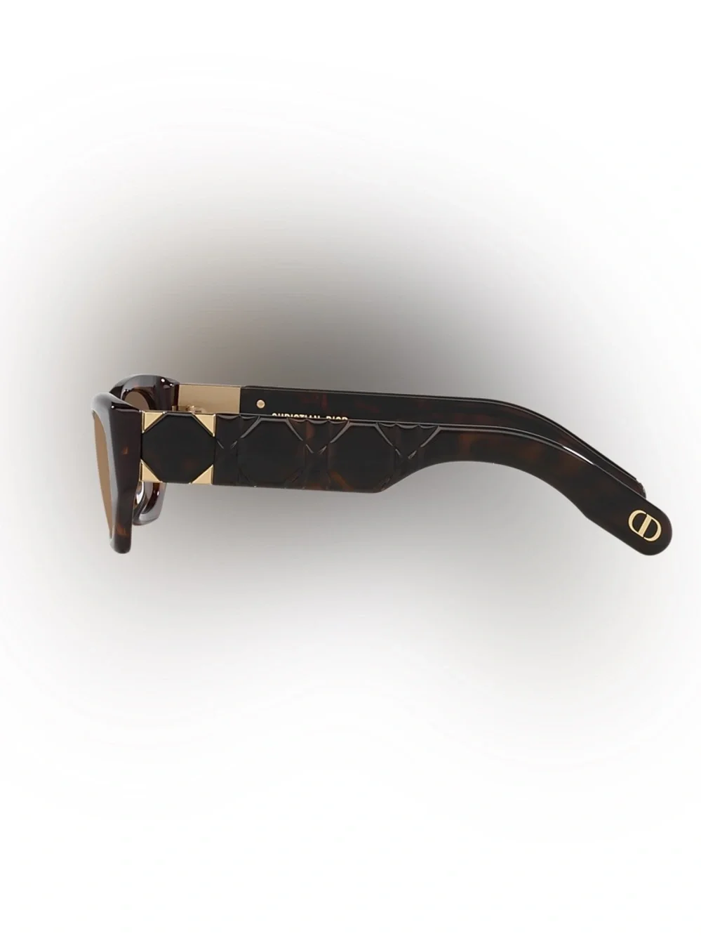 Dior Lady 95.22 B1 Tortoiseshell Oval Women's Sunglasses - Brown Lens